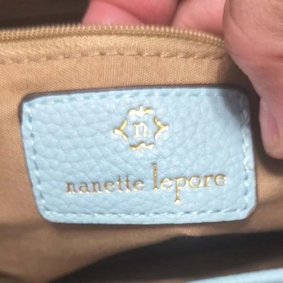 Nanette Lepore Kassandra Triple Section Shoulder Bag Ice Blue - Picture 4 of 15